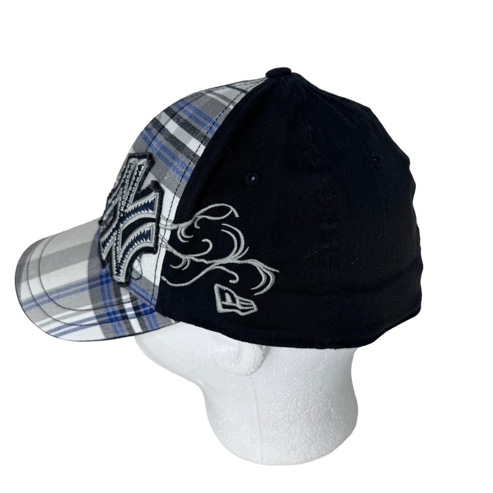 New Era 39Thirty New York Yankees MLB Baseball Cap Embroidered Plaid Gray M/L‎ - Picture 4 of 7